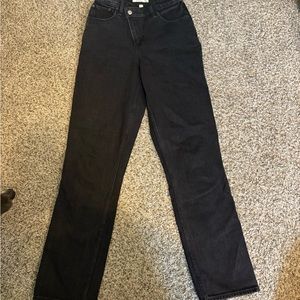 Abercrombie & Fitch Black Straight Leg Jeans